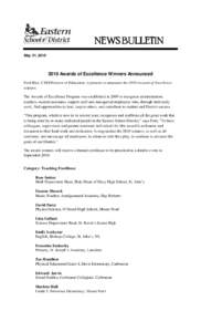 Microsoft Word[removed]Awards of Excellence Winners