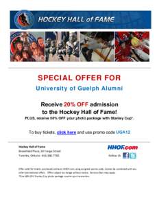 Microsoft Word - UGA Discount to Hockey Hall of Fame.doc