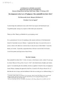 Elements of crime / Australia / New South Wales v Fahy / Negligence / Duty of care / Tort / Overseas Tankship (UK) Ltd v Morts Dock and Engineering Co Ltd / William Gummow / Reasonable person / Law / Tort law / Criminal law