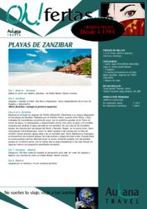 Microsoft Word - OFERTA ZANZIBAR - Melia Zanzibar