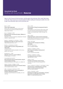 Psychotherapy / Adolescence / Motivation / Positive psychology / Psychological resilience / Youth health / Communities That Care / Solution focused brief therapy / Vicarious traumatization / Health / Medicine / Psychology