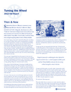 Turning the Wheel 2012 Fall Report Then & Now  S