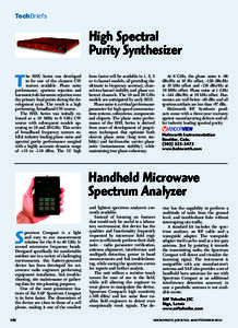 TechBriefs  High Spectral Purity Synthesizer  T
