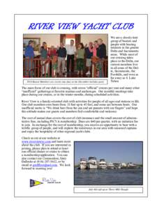 RIVER VIEW YACHT CLUBBoard Members are sworn into duty at the December holiday party We are a closely-knit group of boaters and