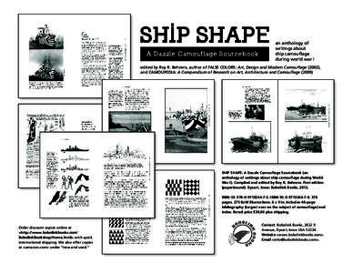 SHIP SHAPE A Dazzle Camouf lage Sourcebook an anthology of writings about ship camouflage
