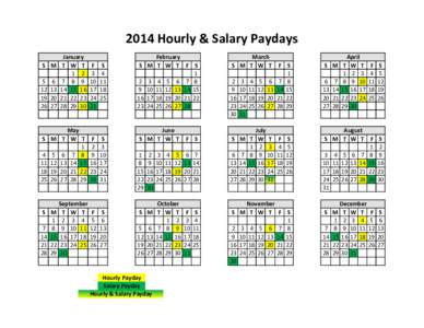 2014 Hourly & Salary Paydays S M[removed]