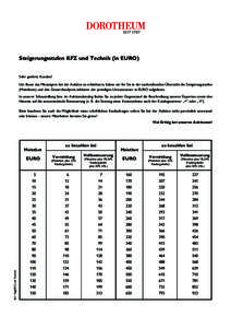 Steigerungsstufen KFZ und Technik (in EURO) Sehr geehrte Kunden! Um Ihnen das Mitsteigern bei der Auktion zu erleichtern, haben wir für Sie in der nachstehenden Übersicht die Steigerungsstufen (Meistbote) und den Gesam