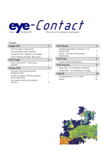 IssueJanuary 2003 The Journal of the European Young Engineers