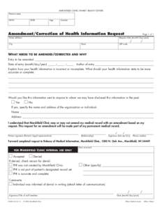 MARSHFIELD CLINIC/FAMILY HEALTH CENTER Patient name MHN DOB