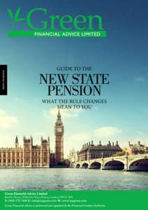 FINANCIAL GUIDE  GUIDE TO THE NEW STATE PENSION