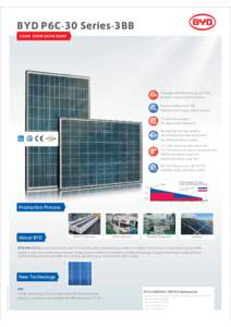 Solar panel / BYD Company / Solar cell / Energy / Photovoltaics / Technology
