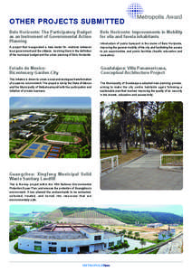 Urban planning / Sustainable transport / Provinces of Ecuador / Quito / Belo Horizonte