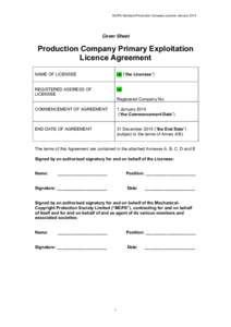 Microsoft WordMCPS IPC Licence Agreement Final (with new Jan 2015 MCPS Production Music Rate Card)