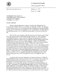 [removed]Ltr re HR 4854 False Claims Act Correction Act of 2007