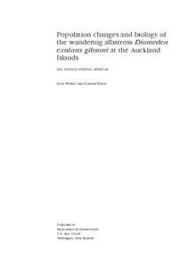Population changes and biology of the wandering albatross Diomedea exulans gibsoni at the Auckland Islands