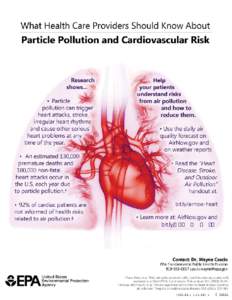 What Health Care Providers Should Know About Particle Pollution and Cardiovascular Risk