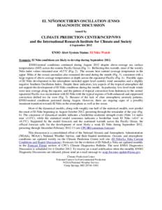 Tropical meteorology / Climatology / El Niño-Southern Oscillation / Atmospheric dynamics / La Niña / Sea surface temperature / Climate Prediction Center / Nino / Atlantic Equatorial mode / Atmospheric sciences / Meteorology / Physical oceanography