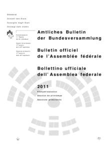 Ständerat Conseil des Etats Consiglio degli Stati Cussegl dals stadis  Fr ü h jah rs s e s si o n