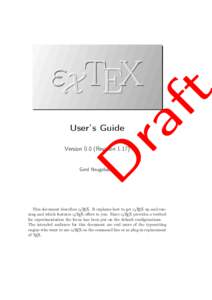 ra ft εXTEX User’s Guide