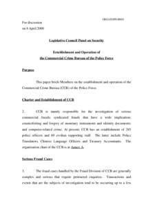 CB[removed])  For discussion on 6 April[removed]Legislative Council Panel on Security