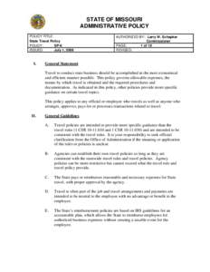 Microsoft Word - SP-6 State Travel Policy.doc