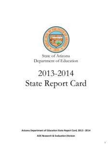 State of Arizona Department of Education[removed]State Report Card