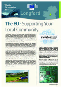 The EU -Supporting Your Local Community The European Union (EU) has made a major contribution to Longford’s economic and social development in the last 40 years. Since Ireland joined the Common Market in 1973 the count