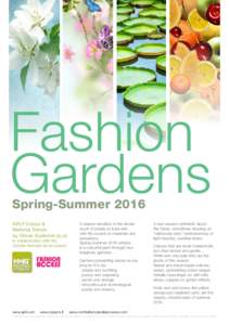 Fashion Gardens Spring-Summer 2016 APLF Colour & Material Trends by Olivier Guillemin [o,o]