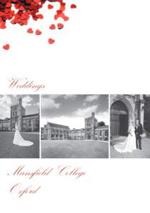 Weddings  Mansfield College Oxford  Weddings at Mansfield College