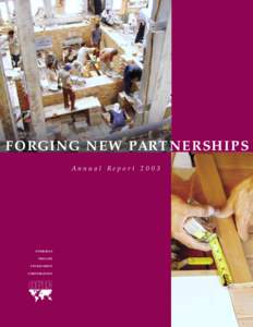 F O R G I N G N E W PA RT N E R S H I P S Annual Report 2003 overseas private investment