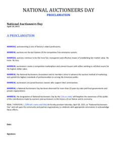 Microsoft Word - NationalAuctioneersDayProclamation2013.docx