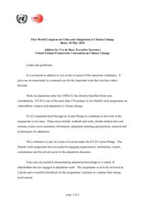 Carbon finance / International relations / Climate change policy / Adaptation to global warming / Global warming / Copenhagen Accord / Kyoto Protocol / Forest Day / Bali Road Map / United Nations Framework Convention on Climate Change / Environment / Climate change