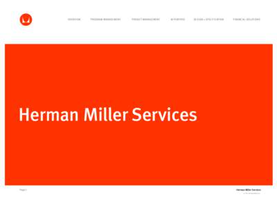 Program management / Herman Miller / Technology / Michigan / Project management / Business / Project manager