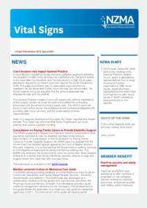 - Friday 9 November 2012, Issue #[removed]NEWS Court decision may impact General Practice A court decision regarding the top-slicing of capitation payments following the cessation of after-hours services has implications f