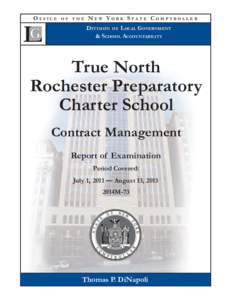 True North Rochester Preparatory Charter School - Contract Management