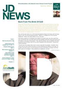 JD NEWS Official Newsletter of the National Johne’s Disease Control Program  Summer[removed]