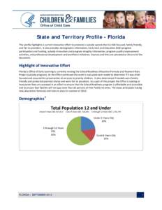 State and Territory Profile - Florida