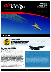 NOTAM / Traffic collision avoidance system / Royal Air Force / Airspace class / Panavia Tornado / Air safety / Aviation / Air traffic control / Transport