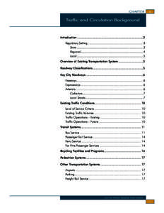 CHAPTER  V Traffic and Circulation Background