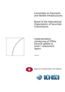 FR09/2015 Implementation monitoring of PFMIs: Second update to Level 1 assessment report