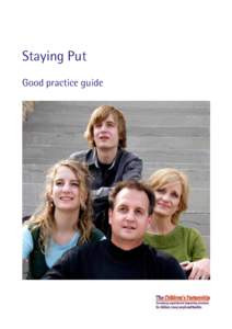 Staying Put Good practice guide [Blank page]  Staying Put