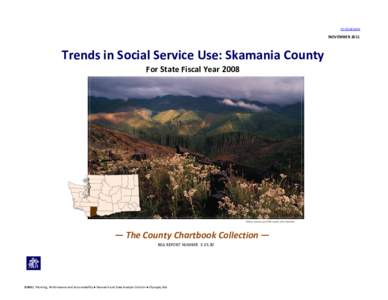 TO CONTENTS  NOVEMBER 2011 Trends in Social Service Use: Skamania County For State Fiscal Year 2008