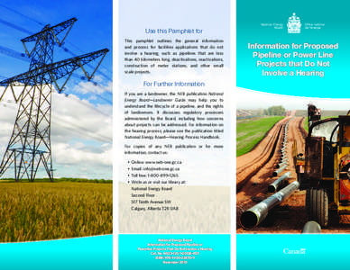 Energy / Energy in Canada / National Energy Board / Pan-European Oil Pipeline / Energy Resources Conservation Board / Infrastructure / Oil pipelines / Energy in Romania