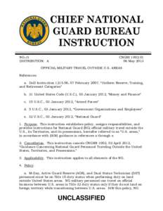 CHIEF NATIONAL GUARD BUREAU INSTRUCTION NG-J1 DISTRIBUTION: A