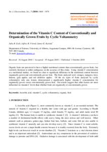 Int. J. Electrochem. Sci., [removed]1474 International Journal of