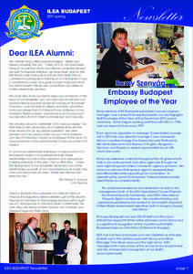 ILEA BUDAPEST 2011 spring Newsletter  Dear ILEA Alumni: