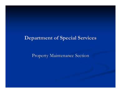 Microsoft PowerPoint - Department of Special Services.ppt