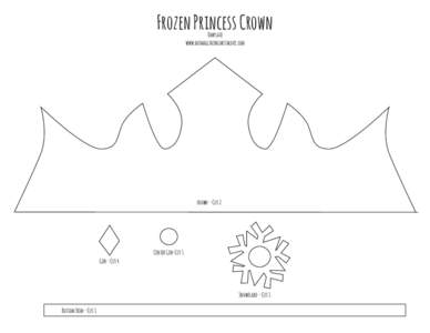 Frozen Princess Crown Template www.dosmallthingswithlove.com crown--Cut 2