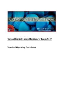 Humanitarian aid / Occupational safety and health / Chaplain / Baptist General Convention of Texas / Religion / Management / Public safety / Christianity in Texas / Disaster preparedness / Emergency management