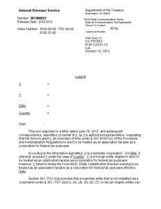 Business / Entity classification election / Income tax in Australia / Internal Revenue Service / Government / Public economics / Corporate tax in the United States / IRS tax forms / Taxation in the United States / Corporate taxation in the United States / Income tax in the United States